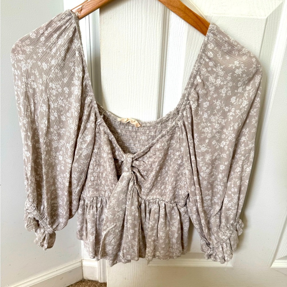 Alterd state smocked crop top